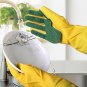 1Pair Kitchen Cleaning Gloves Sponge Fingers Latex Household Five Finger Dish