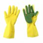 1Pair Kitchen Cleaning Gloves Sponge Fingers Latex Household Five Finger Dish