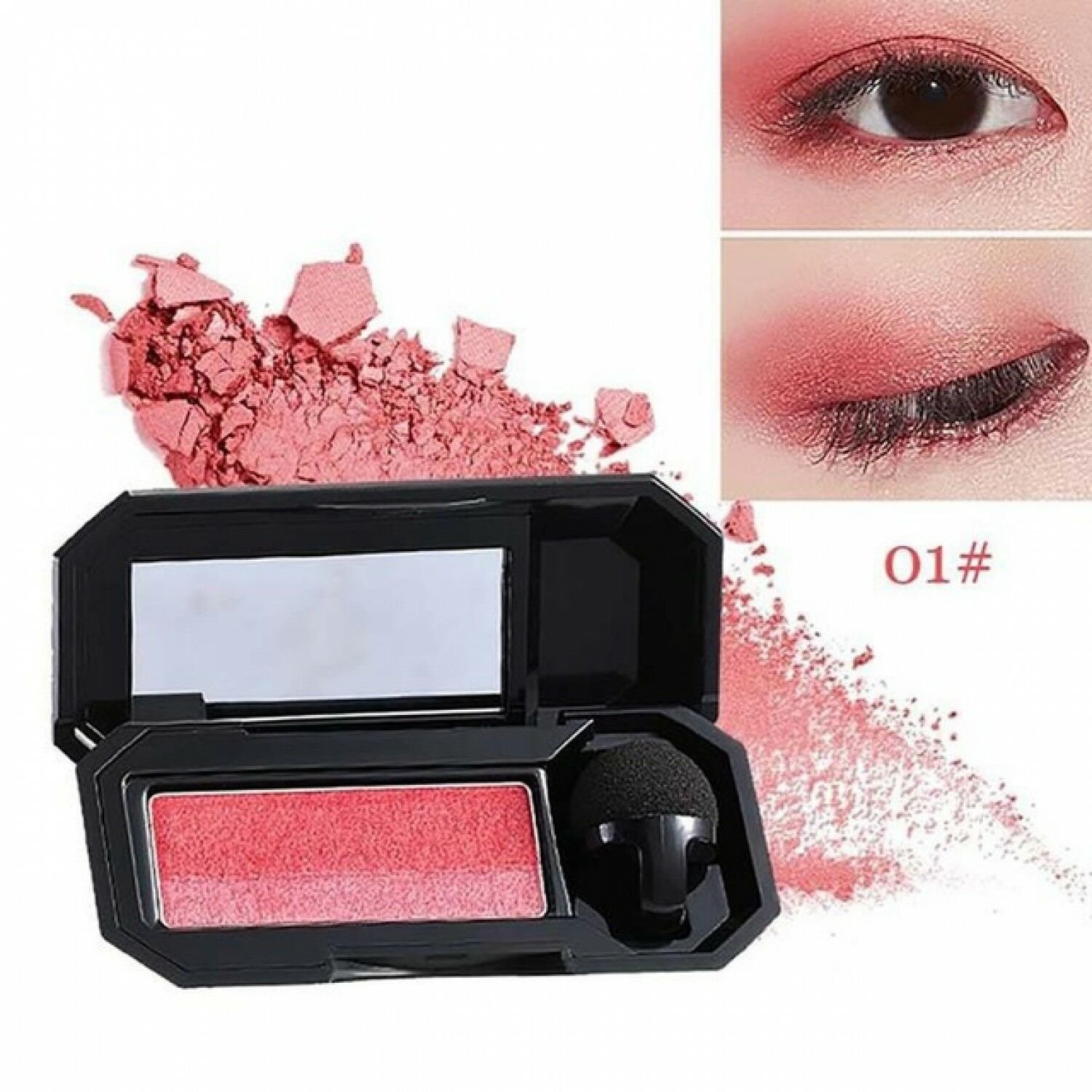 Professional Brand EyeshadowPallete Two Color Cosmetics Waterproof  Double color