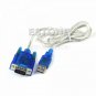 RS232 DB9 Male Adapter To USB 9 Pin Serial Cable W/ Driver CD Support Windows 10