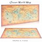 Vintage World Map Wall Sticker Retro Poster Living Room Art Crafts World Maps