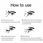 New Magnetic 3D Mink Hair Magnetic False Eyelashes Soft Think Black 4Pcs/Set