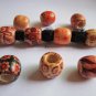 Free Shipping 20Pcs/Lot Hair Braid Dread Dreadlock Wooden Bead Cuff Clip Approx