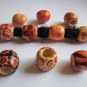 Free Shipping 20Pcs/Lot Hair Braid Dread Dreadlock Wooden Bead Cuff Clip Approx