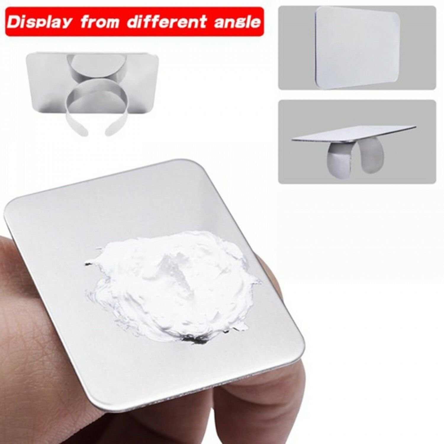 Stainless Steel Palette Adjustable Ring for Nail Art Foundation Mixing Makeup