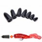 1PC Tungsten Worm Water Droplets Sinker Flipping Weight Black Bullet Bass New