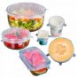 Silicon Stretch Lids Reusable Food 6 Pack Covers Cover 6pcs Durable Kitchen Tool
