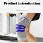 1 PCS Silicone Padded Knee Pads Supports Brace Basketball Fitness Meniscus