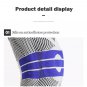 1 PCS Silicone Padded Knee Pads Supports Brace Basketball Fitness Meniscus