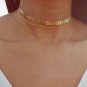 2017 Simple Gold Silver Color Chain Leaf Choker Necklace For Women Chocker New