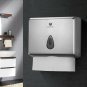 Wall Mounted Tissue Dispenser Bathroom Toilet Paper Towels Holder Roll Cover Box