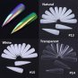 False Nail Tips Color Card Transparent White Buckle Ring Practice Display #12