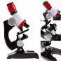 Microscope Kit Lab LED 100X-1200X Home School Educational Toy For Kids Boys New