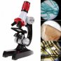 Microscope Kit Lab LED 100X-1200X Home School Educational Toy For Kids Boys New