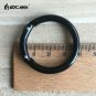 Black Circle Round Snap Clip Hook Keychain Carabiner Camping Climbing Hiking