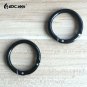 Black Circle Round Snap Clip Hook Keychain Carabiner Camping Climbing Hiking