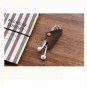 Genuine Leather Earphone Cable winder wrapped Cord Line Plug Bobbin Winder Clip