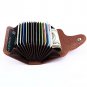 Genuine Leather Retro Wallet Blocking Pocket Solid Color ID Credit Card Holder