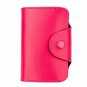 Genuine Leather Retro Wallet Blocking Pocket Solid Color ID Credit Card Holder