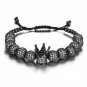 Imperial Crown Bracelet Gold Rose Black Platinum Plated Micro Pave Jewelry 8mm
