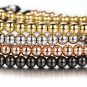 Imperial Crown Bracelet Gold Rose Black Platinum Plated Micro Pave Jewelry 8mm