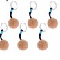 6Pcs 35mm Floating Cork Keyring Water Ball Buoyant Keychain Yachting Sailing New