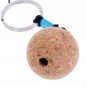 6Pcs 35mm Floating Cork Keyring Water Ball Buoyant Keychain Yachting Sailing New