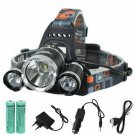 Rechargeable Headlight 13000Lm xm-T6 3Led Headlamp head light Fishing Lamp