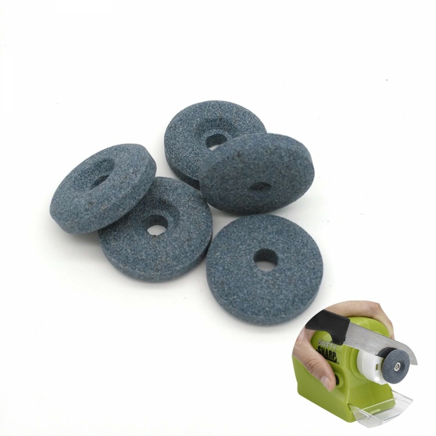 5Pcs 3cm Grey Sharpener Stones Electric Motorized Knife Sharpener Accessories