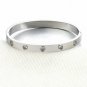 Screw Bracelets For Women Lover Stainless Steel Bracelets & Bangles Crystal Gold