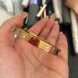 Screw Bracelets For Women Lover Stainless Steel Bracelets & Bangles Crystal Gold
