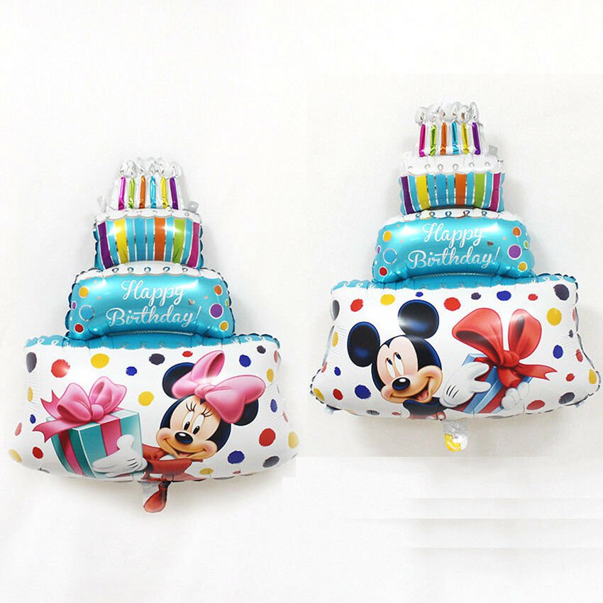JF Free Shipping New 1pcs Mini Minnie Mickey Cake Aluminum Balloon Children Toy