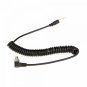 3.5mm Professional Spring Flash Sync Cable Cord With Screw Lock To Male Flash PC