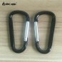 Black Aluminum Keychain Hiking Accessory Carabiner Snap Camping Bag Hook Hanger