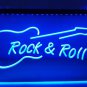 Rock and Roll Guitar Music LED Neon Light Sign Bar Pub Decor Club Home Beer Lamp