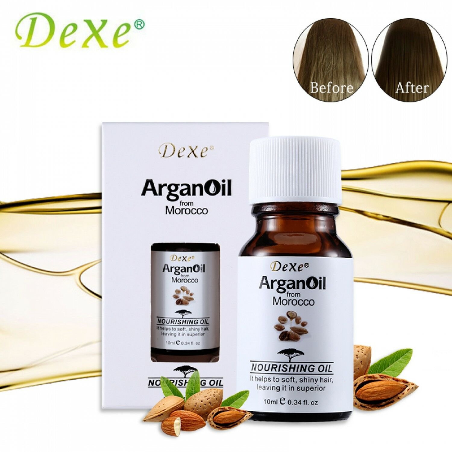 10ml Dexe Hair Care Argan Oil Pure From Morocco Arganovoe Oil Moroccan