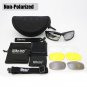 Mens Military Goggles Bullet Proof Army Polarized Sunglasses 4 Lens Men Hunting