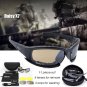 Mens Military Goggles Bullet Proof Army Polarized Sunglasses 4 Lens Men Hunting