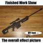 Kids Toys Gun 3D Paper Model 1:1 Scale Barrett M82A1 12.7mm Sniper Rifle Weapon