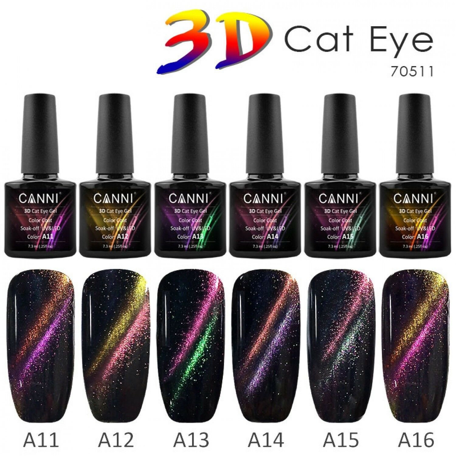 Magnetic Starry Sky Cat Eye Factory Price Gel CANNI New Product Fashion UV & LED