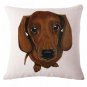 Cute Animals Pet Dog Pattern Cushion Cover For Sofa Home Decor Almofadas 45X45cm