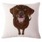 Cute Animals Pet Dog Pattern Cushion Cover For Sofa Home Decor Almofadas 45X45cm
