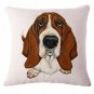 Cute Animals Pet Dog Pattern Cushion Cover For Sofa Home Decor Almofadas 45X45cm