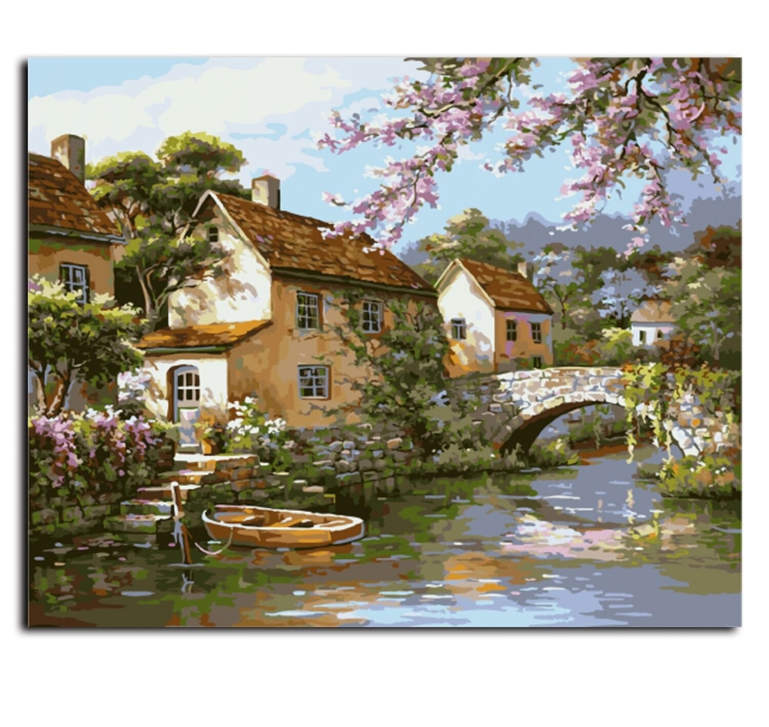Landscape Frameless Picture Painting By Numbers DIY Oil Painting On Canvas Home