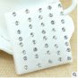 Wholesale 20Pairs /pack Fashion Multicolor Round Rhinestone Crystal Plastic