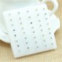 Wholesale 20Pairs /pack Fashion Multicolor Round Rhinestone Crystal Plastic