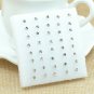Wholesale 20Pairs /pack Fashion Multicolor Round Rhinestone Crystal Plastic