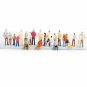200pcs 1:50 Scale Train Building People Painted Model Train Passenger People New