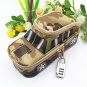 Pen School Pencil Case Tank Bag With Combination Lock For Boys Kids Double Zip