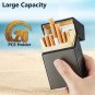 USB Rechargeable Electric Built-In Flame Less Lighter Cigarette Case Holder Box